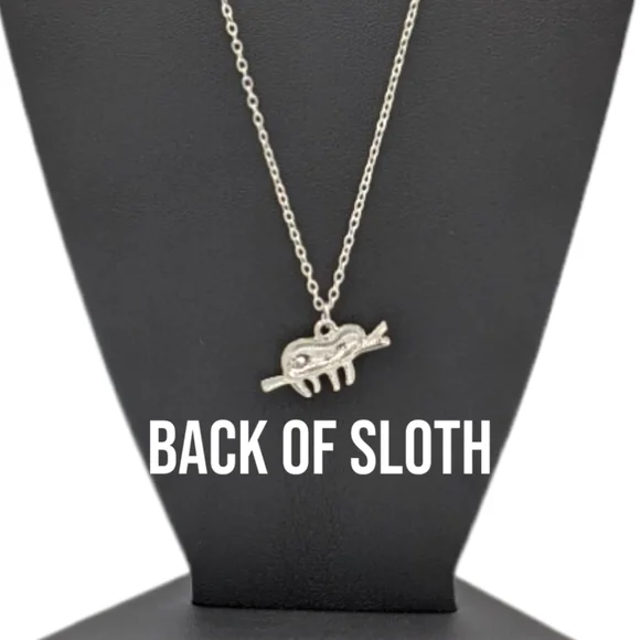 ⭐ FINAL PRICE ⭐ Sloth Silver Tone Necklace - Picture 7 of 7